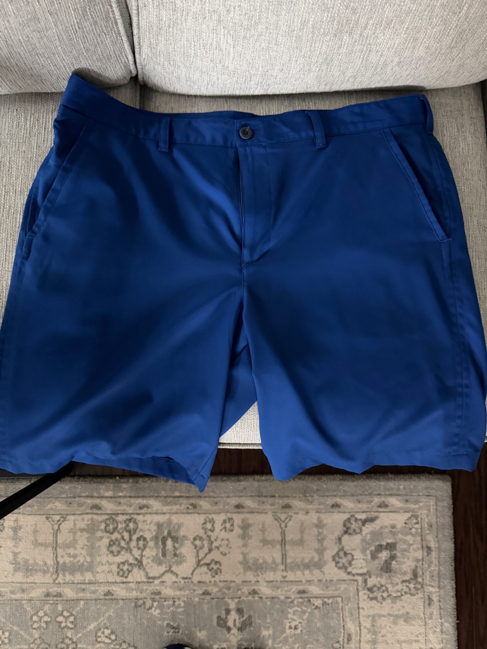Izod Royal Blue Flat-Front Performance Shorts